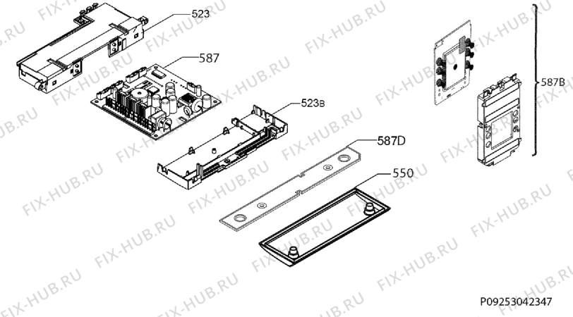 Взрыв-схема холодильника Electrolux ENA34933X - Схема узла Diffusor